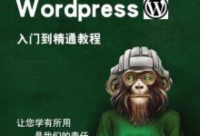 wordpress建站教程零基础入门视频教程网站建设仿站带模板-UG教程网